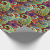 Bohemisch Paisley Timeless Pattern Geschenkpapier (Ecke)