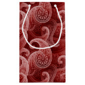 Bohemisch Paisley Timeless Pattern Kleine Geschenktüte (Rückseite)