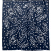 Bohemisch Paisley Vintag Print Duschvorhang (Vorderseite)