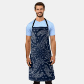 Bohemisch Paisley Vintag Print Schürze (Getragen)