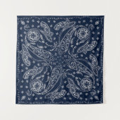 Bohemisch Paisley Vintag Print Wandteppich (Vorderseite)