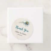 Bohemisch Peacock Feather Vintage Wedding Vielen D Geschenkanhänger (Beispiel)