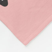 Bohemisch Pink Black Tribal Aztec Hipster Mandala Fleecedecke (Ecke)