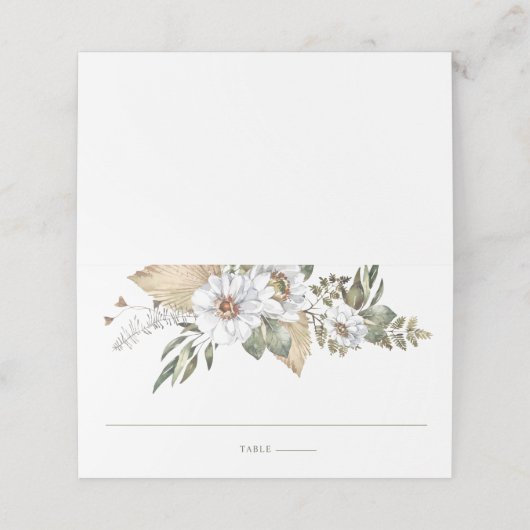 Bohemisch Platzkarte (Außenseite Aufgefaltet)