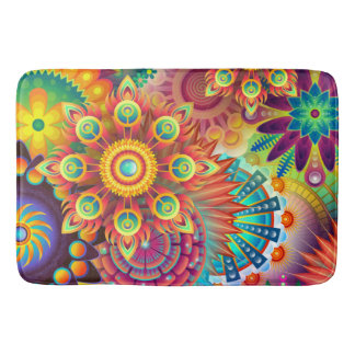 Bohemisch Psychedelic Garden Hippie Badematte