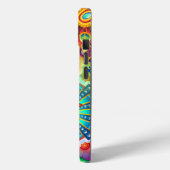 Bohemisch Psychedelischer Garten Retro Hippie Art Case-Mate iPhone Hülle (Rückseite / Links)