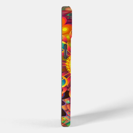 Bohemisch Psychedelischer Garten Retro Hippie Art Case-Mate iPhone Hülle (Rückseite / Rechts)