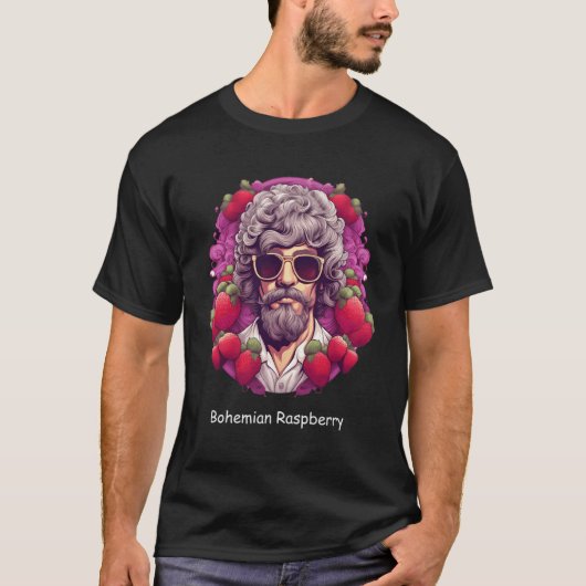Bohemisch Raspberry Song Puns T-Shirt (Vorderseite)