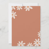 Bohemisch Retro Daisy Two Groovy 2 Geburtstag Einladung (Rückseite)