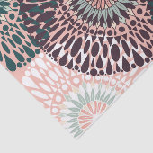 Bohemisch rosa Lila Aquamarine Flora Mandala Zeich Seidenpapier (Ausschnitt)