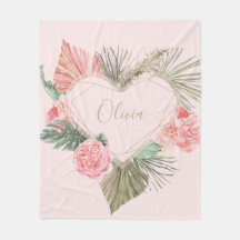 Bohemisch rosa Monogramm