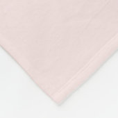 Bohemisch rosa Monogramm Fleecedecke (Ecke)