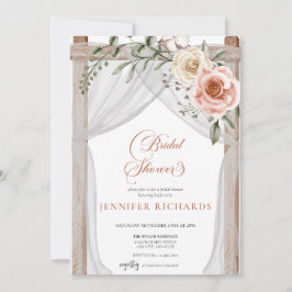 Bohemisch rustikal | BRAUTPARTY VINTAGE ROSE Einladung