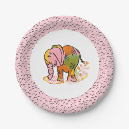 Bohemisch Safari Elephant Teen Tween Party Pappteller