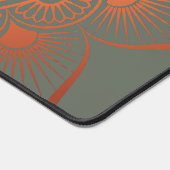 Bohemisch Sage Green Peach Mandala Schreibtischunterlage (Ecke)