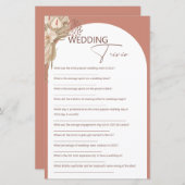 Bohemisch sagte er, sie sagte Hochzeitsspiel-Trivi (Vorne/Hinten)