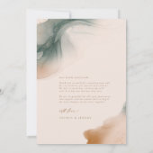 Bohemisch Soft Natural Foto Arch Danke Karte (Rückseite)