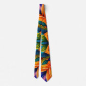 Bohemisch Spirit Mandala Neck Tie Krawatte (Rückseite)
