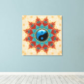 Bohemisch Spirit Yin Yang Wrapped Canvas Leinwanddruck (Insitu (Holzboden))