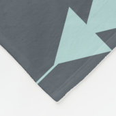 Bohemisch Style Boho: Ethnisches nahtloses Muster Fleecedecke (Ecke)