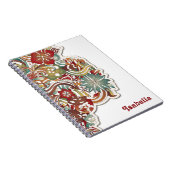 Bohemisch Style Floral Notebook Notizblock (Rechte Seite)