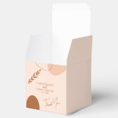 Bohemisch Tan Brown Wedppys Danke Geschenkschachtel (Geöffnet)