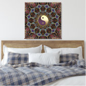Bohemisch Tapestry Yin Yang Wrapped Canvas Leinwanddruck (Insitu (Schlafzimmer))