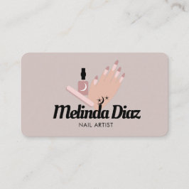 Bohemisch Tattoo Hand Nail Art Salon Visitenkarte