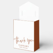 Bohemisch Terracotta Earthy Baby Dusche Geschenkschachtel (Geöffnet)