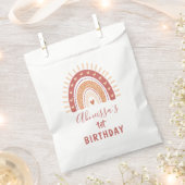 Bohemisch Terracotta Rainbow Birthday Geschenktütchen (Ausgeschnitten)