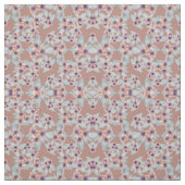 Bohemisch Terracotta Rosa Blume Stoff (Muster)