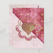 Bohemisch Valentine Whimsey 3D Postkarte (Vorne/Hinten)