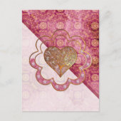 Bohemisch Valentine Whimsey 3D Postkarte (Vorderseite)