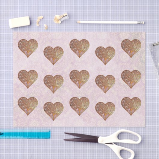 Bohemisch Valentine Whimsey 3D VALENTINES WEDINES Seidenpapier (Handwerk)