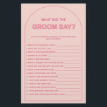 Bohemisch, was der Bräutigam sagte Brautparty Flyer<br><div class="desc">Entworfen, um mit unserer kühlen Type Collection, sagte er, dieses rosa, sagte sie Brautparty-Spiel verfügt über die trendy & populäre Bogen mit fett Schrift in Rosa & Fuchsia Akzente. Für eine erweiterte Anpassung dieses Designs, z.B. das Ändern des Layouts, des Schriftartes oder der Textgröße, klicken Sie bitte auf den obigen...</div>