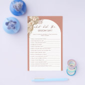 Bohemisch, was hat der Bräutigam gesagt, Brautpart Flyer (Einzeln)