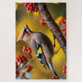 Bohemisch Waxwing Jigsaw Puzzle (Vertikal)