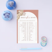 Bohemisch würde sie lieber Brautparty Flyer (Einzeln)