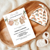 Bohemisch zeigen die Babykleidung Einladung