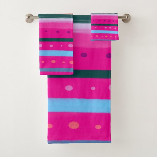 Bohemische Abstrakte Kunst Badhandtuch Set (Insitu)