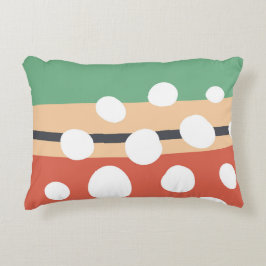 Bohemische abstrakte Kunst, bunte Formen Dekokissen