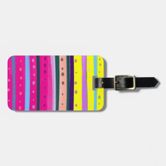 Bohemische Abstrakte Kunst Gepäckanhänger (Vorderseite horizontal)