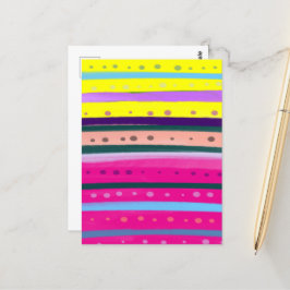 Bohemische Abstrakte Kunst Postkarte