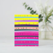 Bohemische Abstrakte Kunst Postkarte (Stehend Vorderseite)