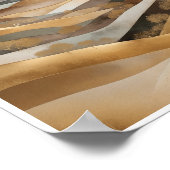 Bohemische abstrakte Landschaft Poster (Ecke)