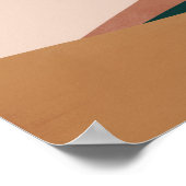 Bohemische Abstrakte Wüste Landschaft Kunst, Dicht Poster (Ecke)