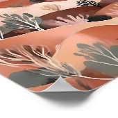 Bohemische Abstrakte Wüstendünen - traumhafte Land Poster (Ecke)