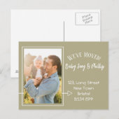 Bohemische Adressenänderung Foto Postkarte (Vorne/Hinten)