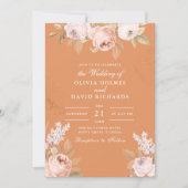 Bohemische Aprikosenbäume Einladung zur Hochzeit (Vorderseite)