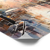 Bohemische Aquarellbilder in London Poster (Ecke)